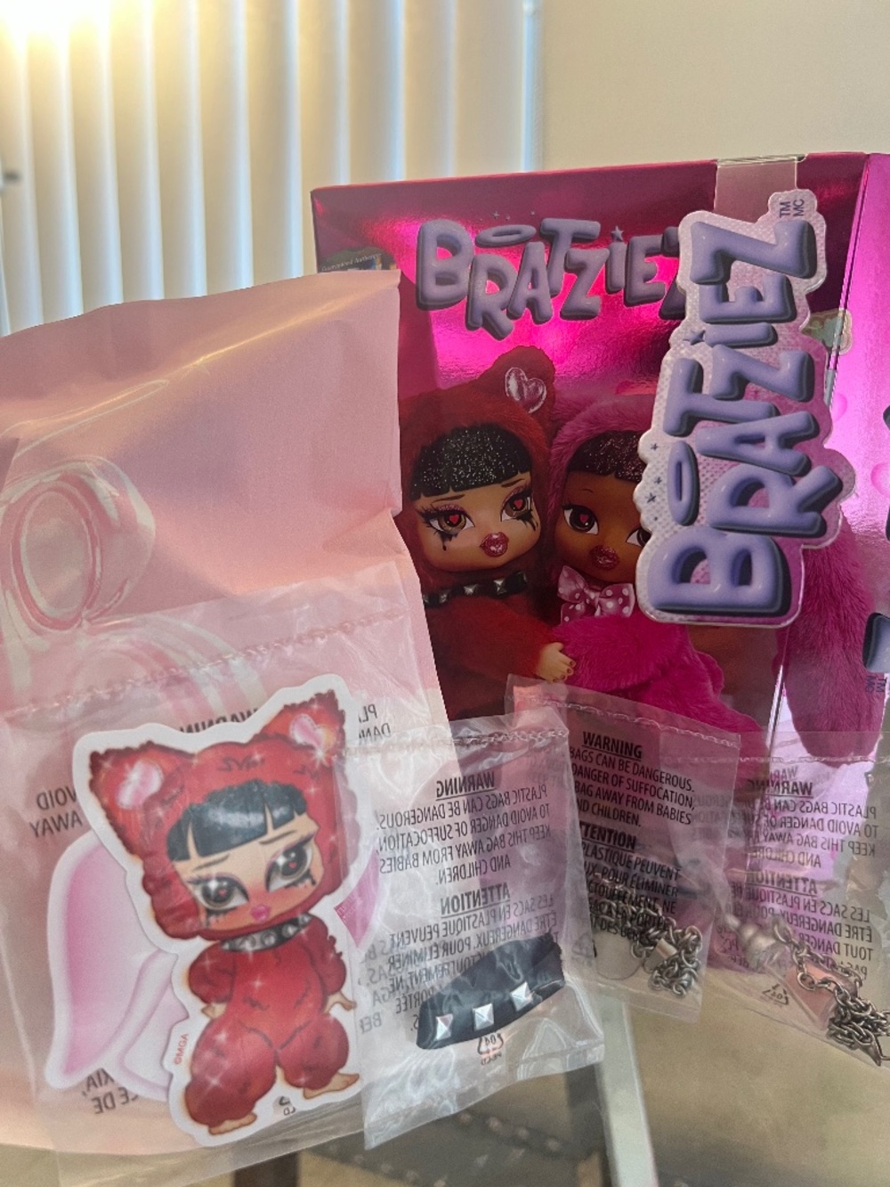 BRATZ BRATZIEZ SWEETHEARTZ SERIEZ PLUSH KEYCHAIN